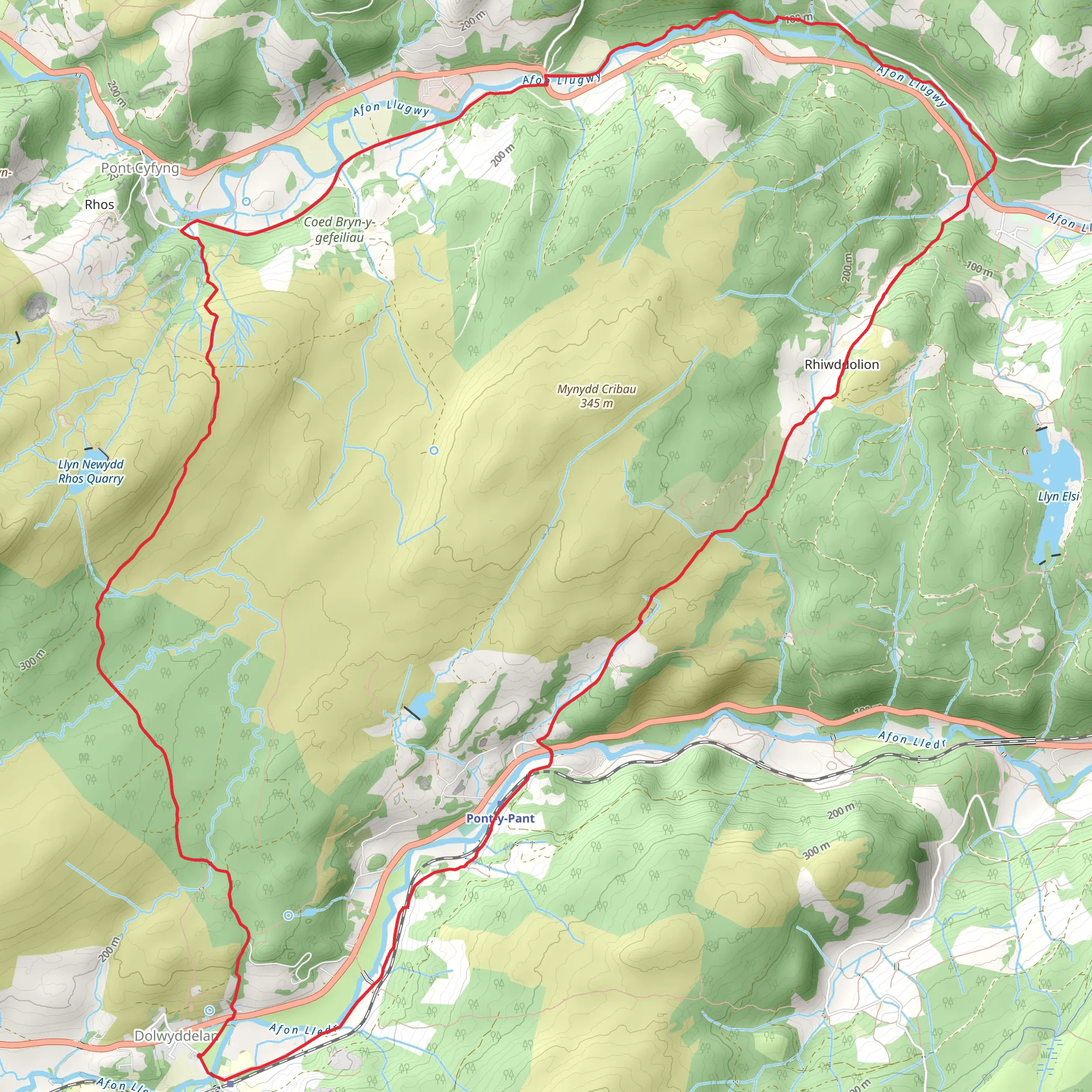 Lledr and Llugwy (10) mobile static map