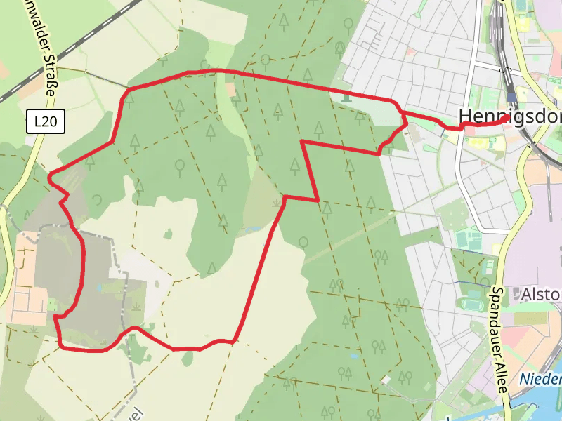 Pilgerweg Berlin - Bad Wilsnack and 66 Seen Wanderweg