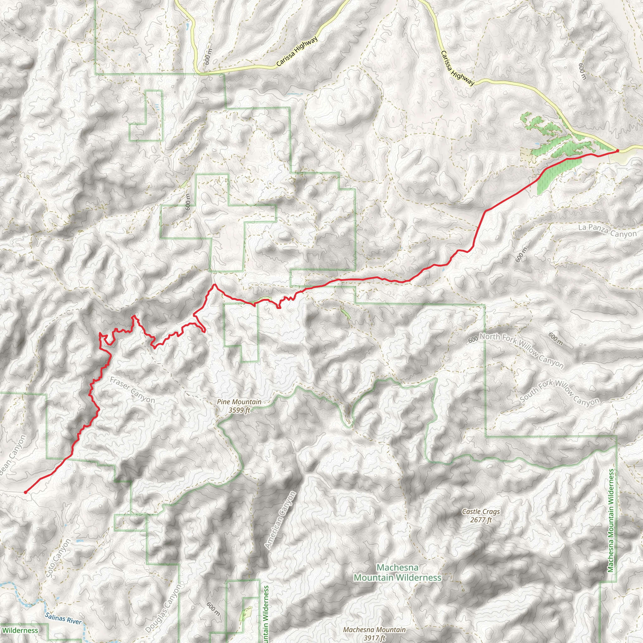 East Pozo Road mobile static map