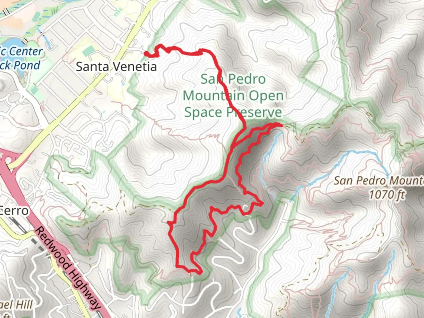 An image depicting the trail Canary - Wood Oaks Loop Trail and its surrounding area.