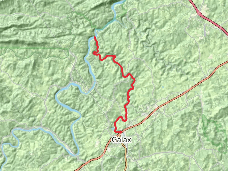 New River Trail from Galax
