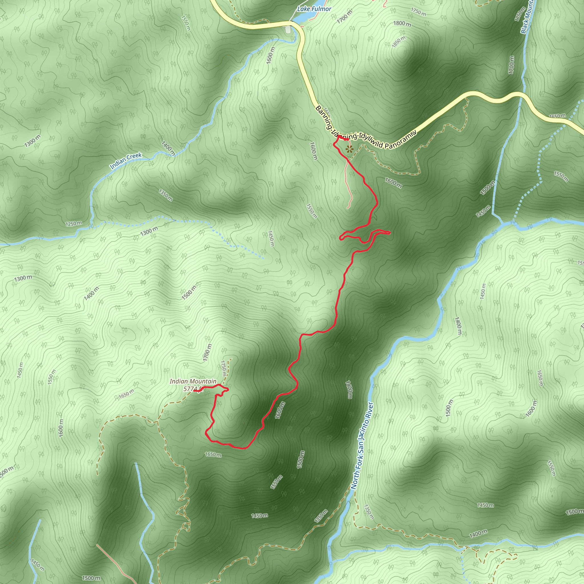 Indian Mountain mobile static map