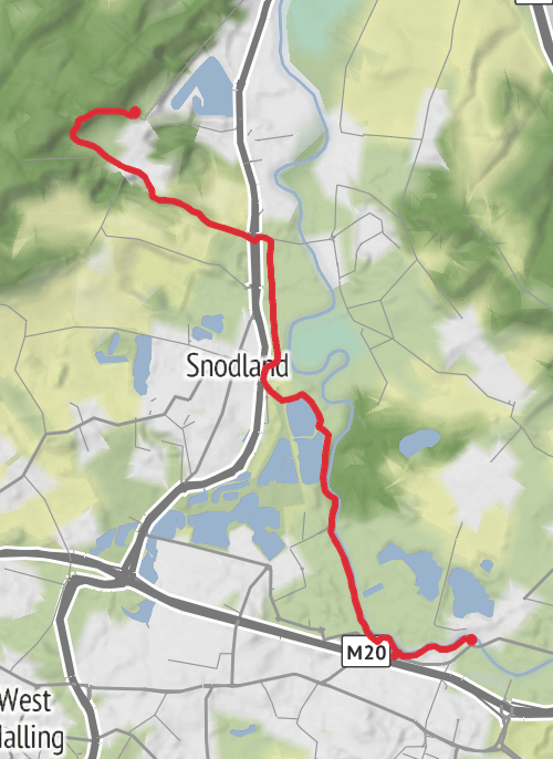 Hike from Aylesford mobile static map