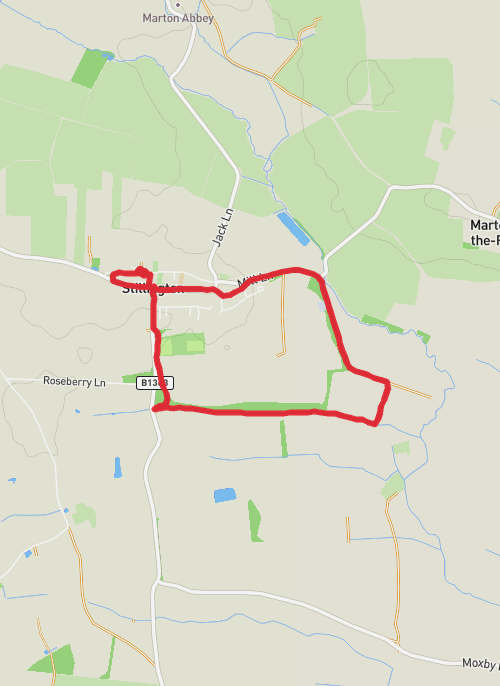 Hambleton Walking mobile static map