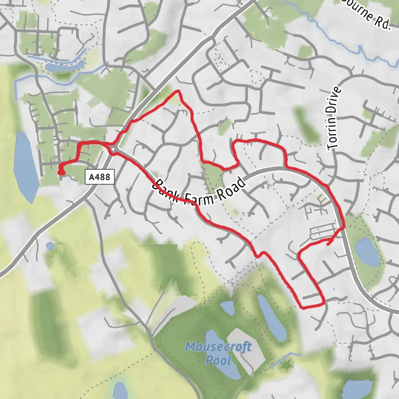 Hike from Shrewsbury mobile static map