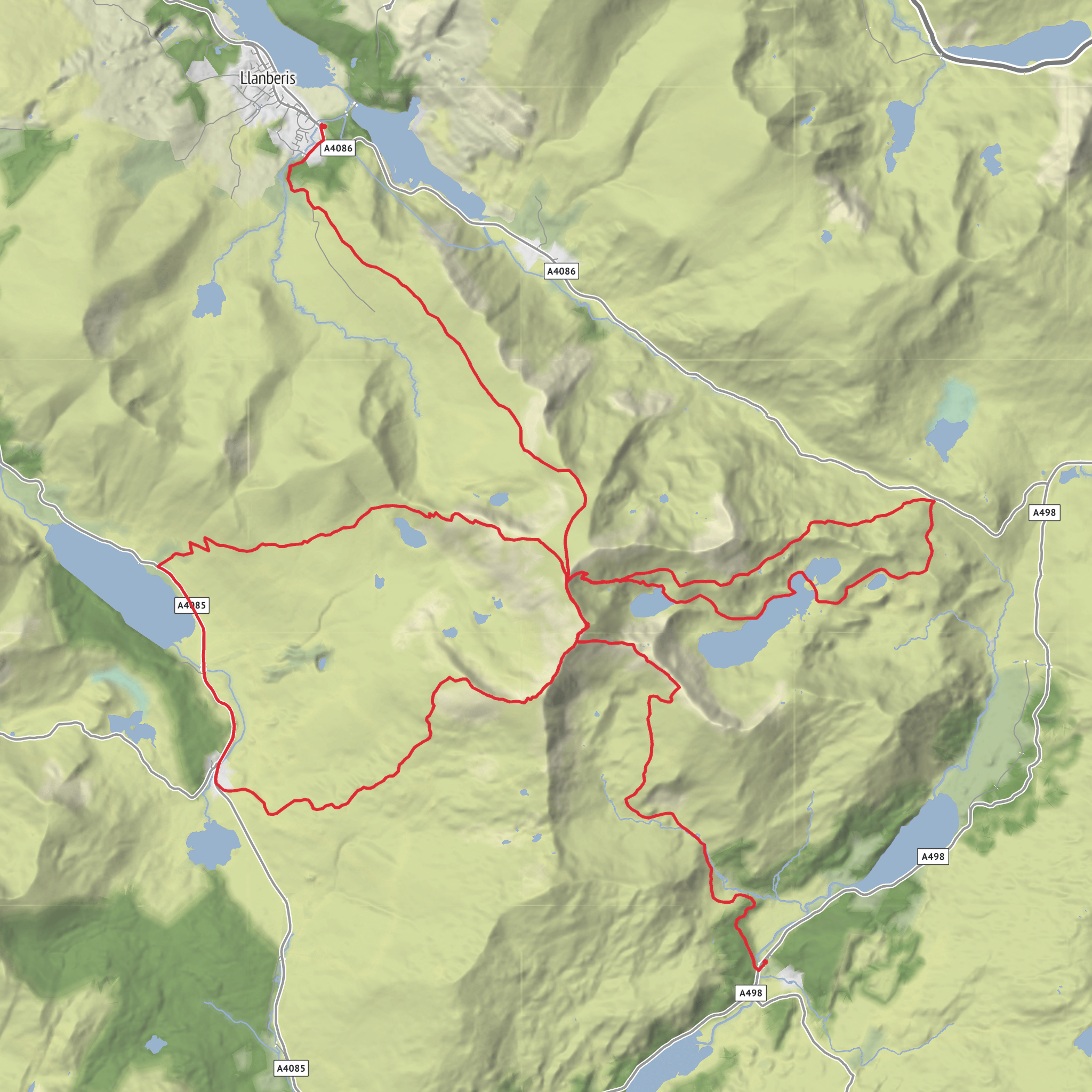 Snowdon 6 challenge mobile static map