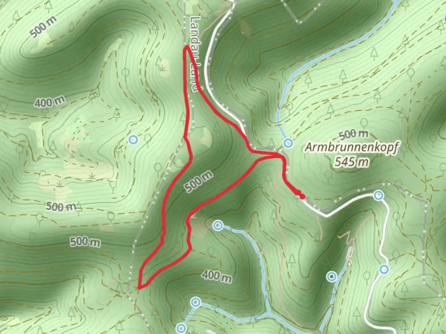 An image depicting the trail Schmale Ebenung Loop and its surrounding area.