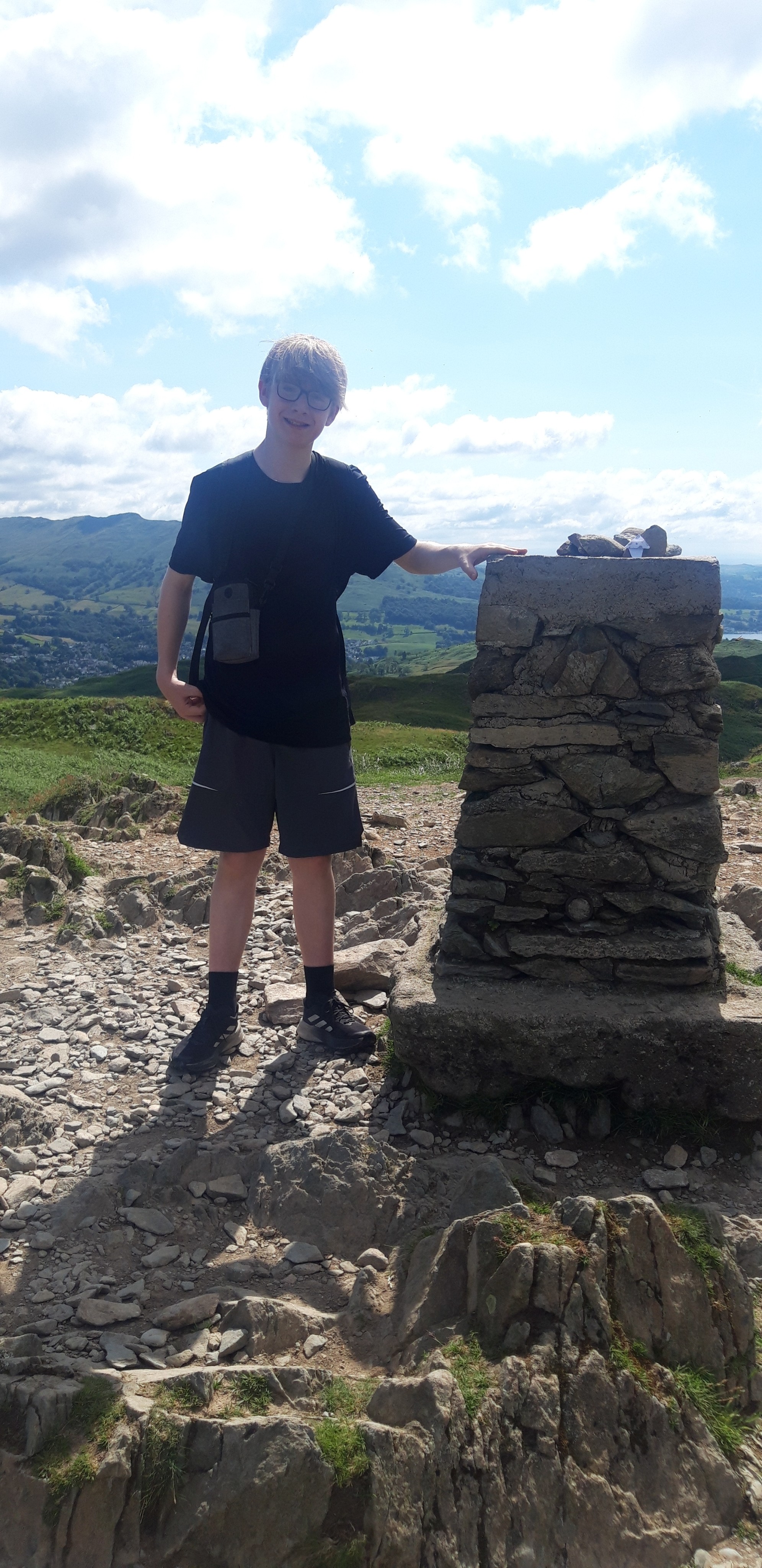 A map preview of the recording Hike on Loughrigg Fell and Rydal Cave Loop from Rydal Water.