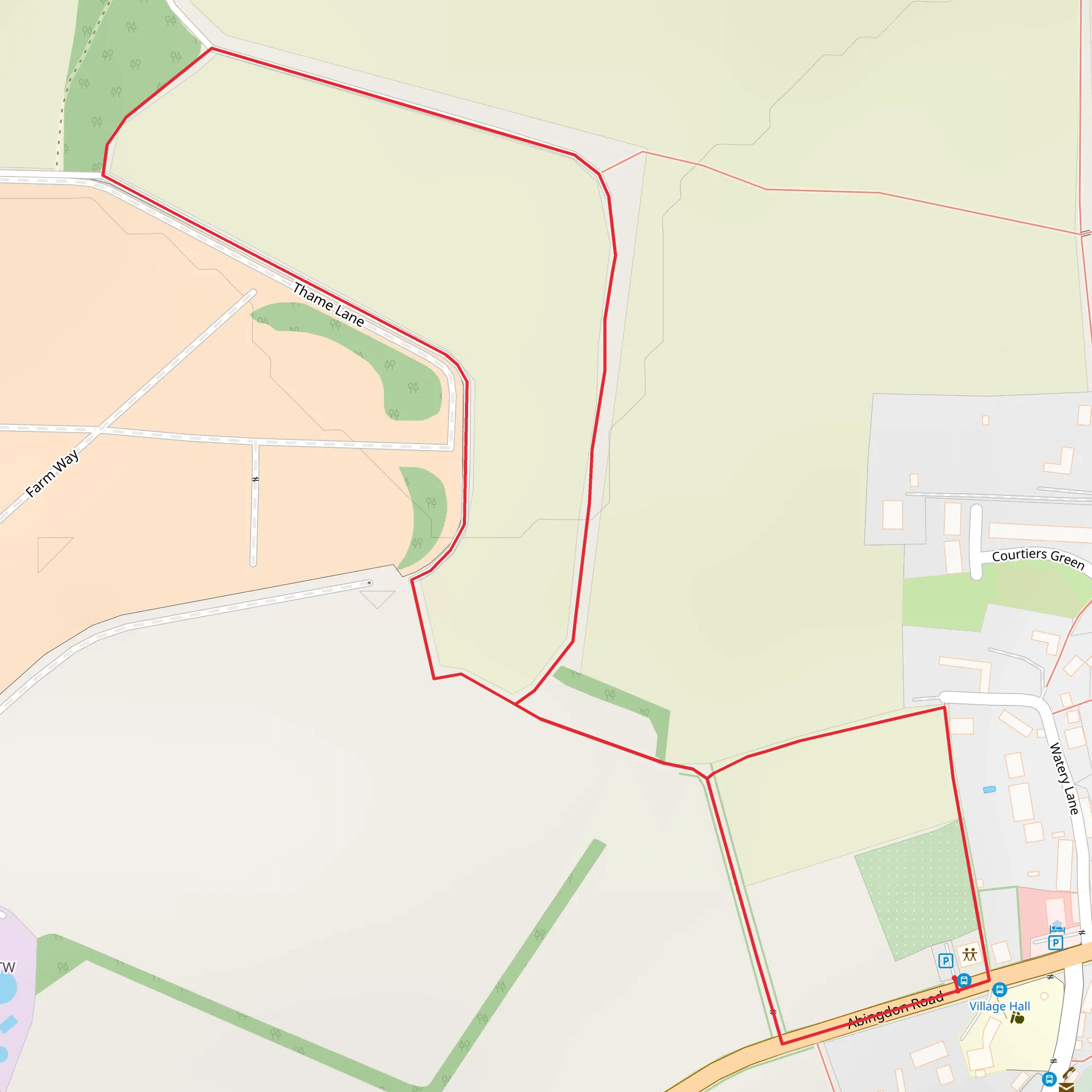 Clifton Hampden Loop mobile static map