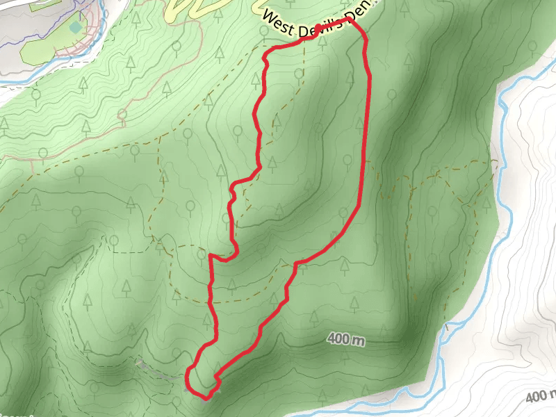 Butterfield Hiking Trail and West Devil's Den Road Loop