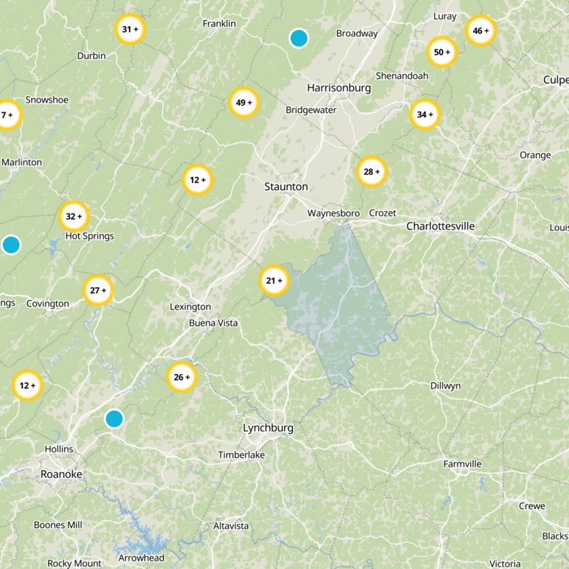 Nelson County Static Map