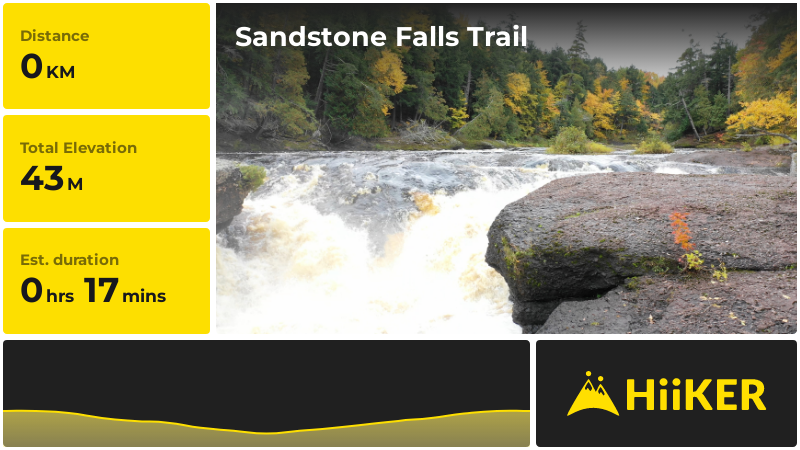 Sandstone Falls Trail | Gogebic County | Michigan