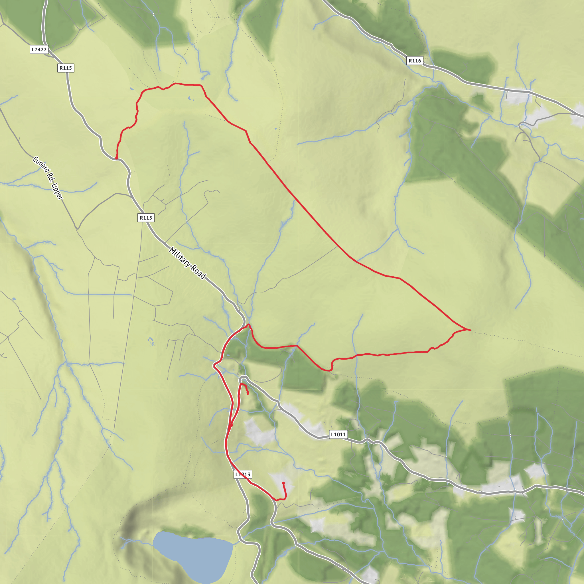 Glendoo & Knochnagun mobile static map