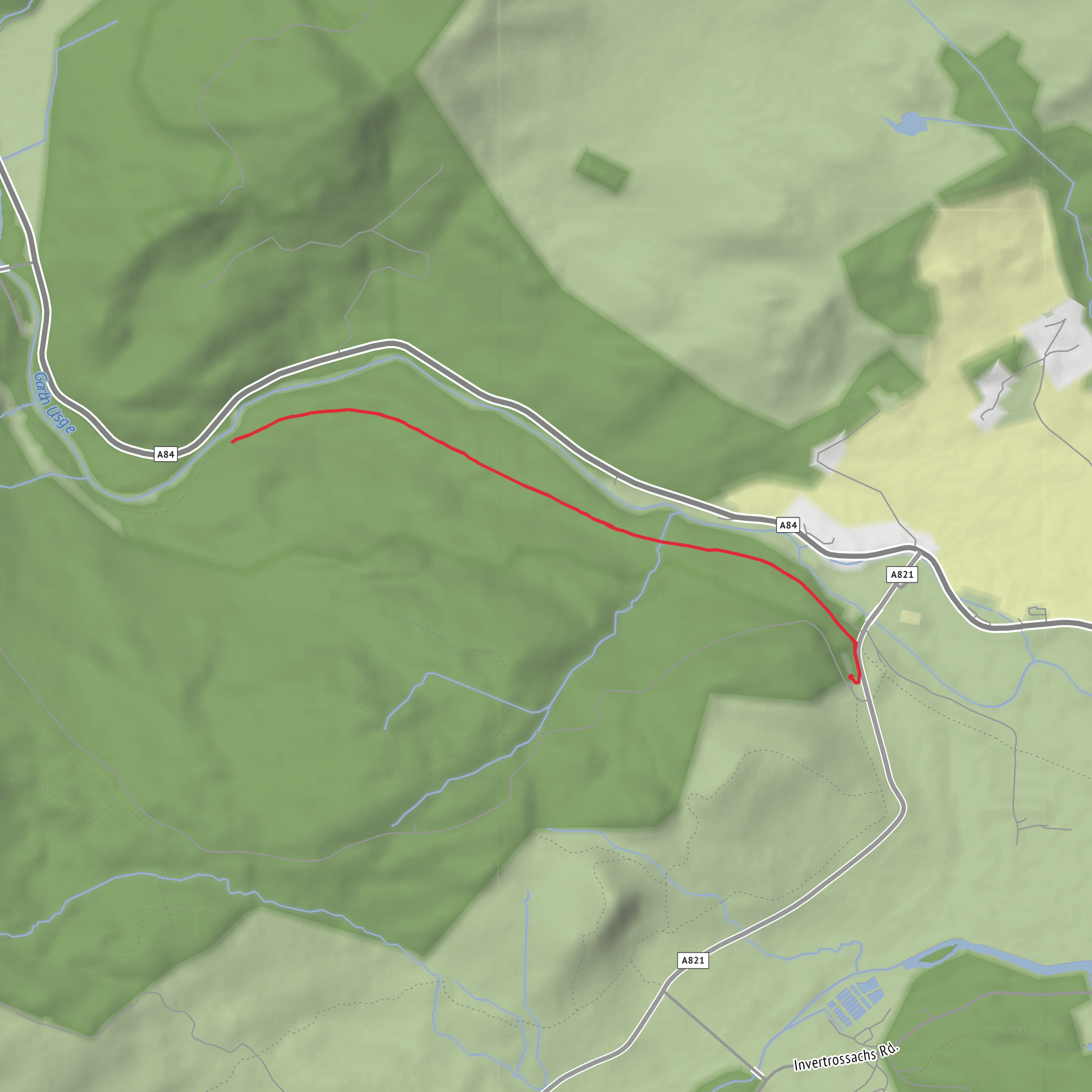 Falls of Leny mobile static map