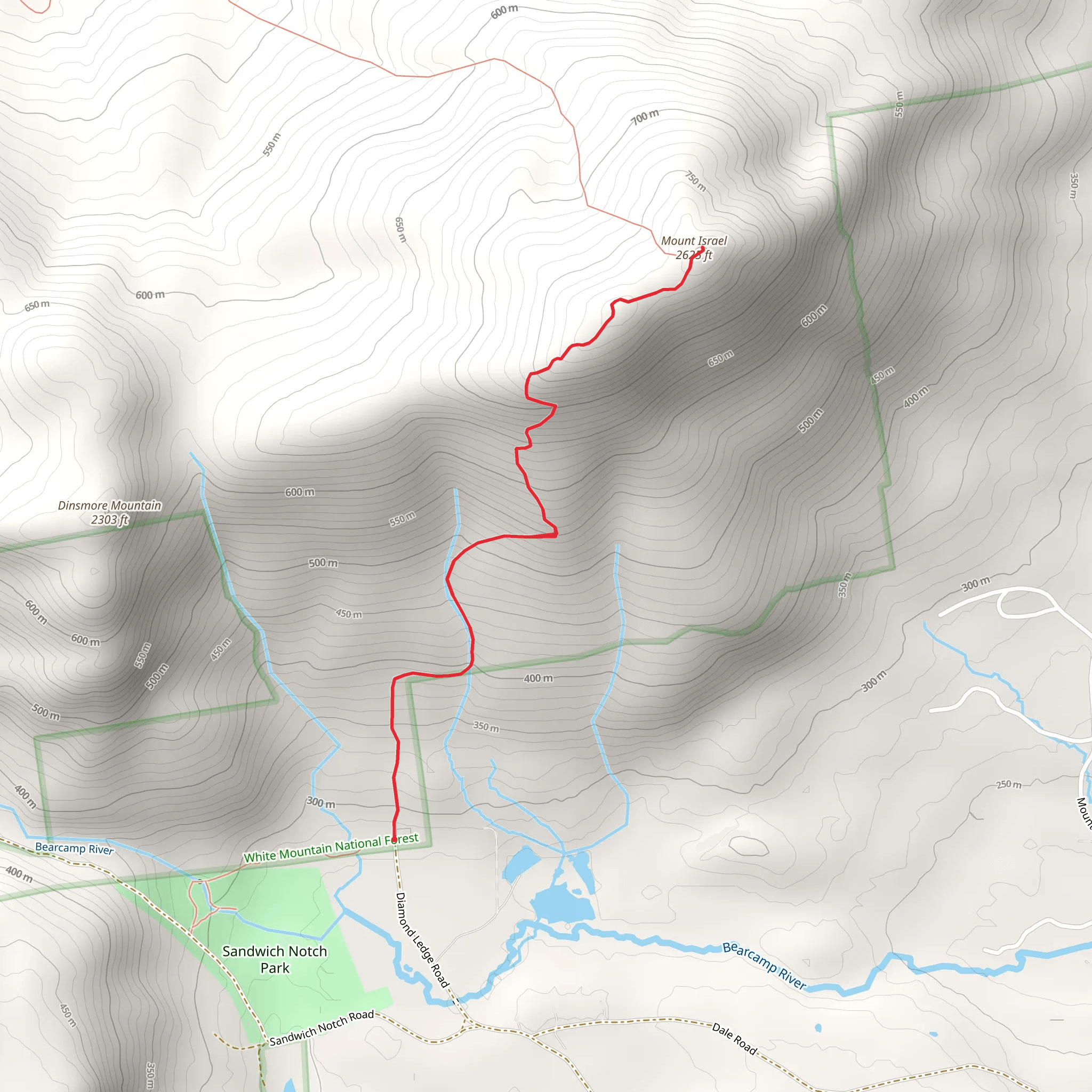 Mount Israel Trail mobile static map