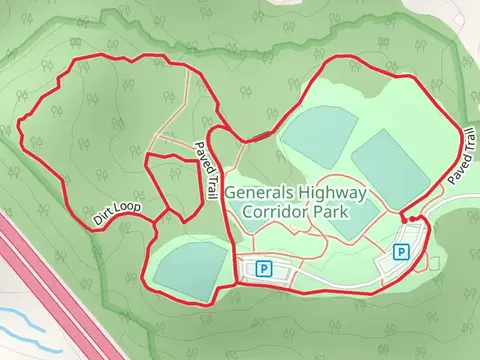 Paved Trail and Dirt Loop