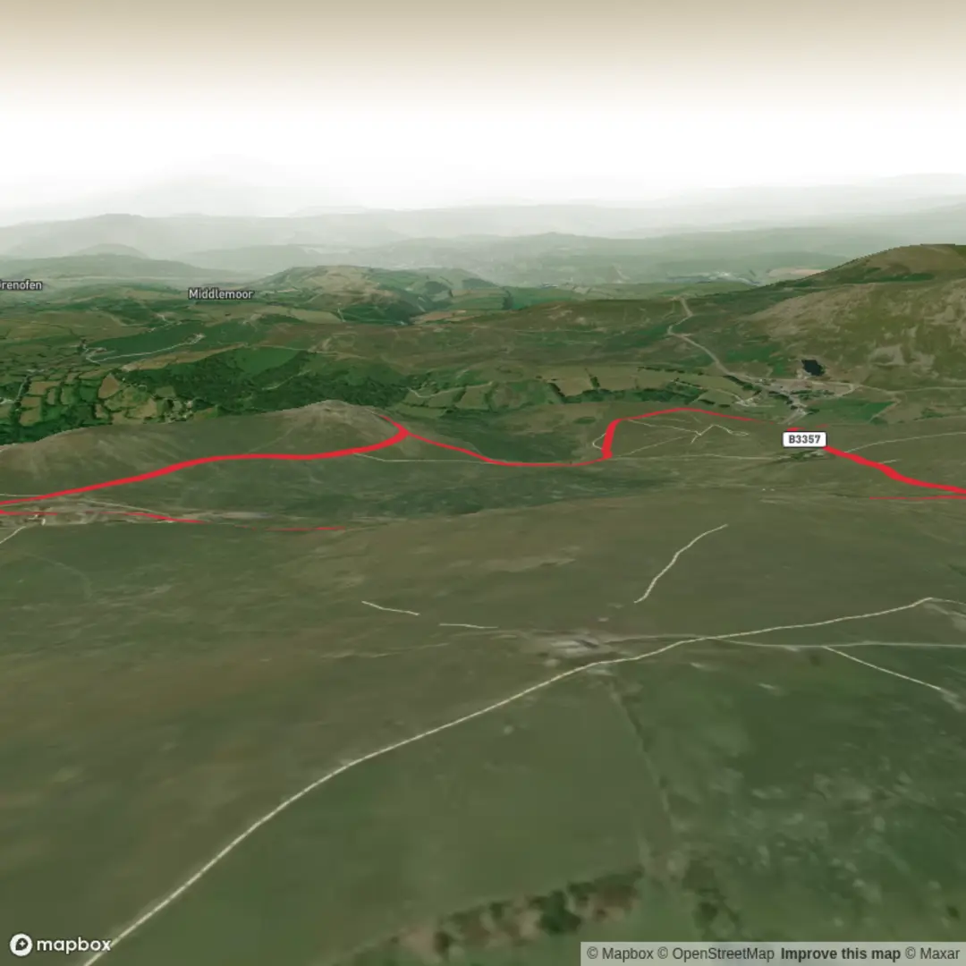 An image depicting the trail Foggintor Quarry / Kings Tor Loop and its surrounding area.
