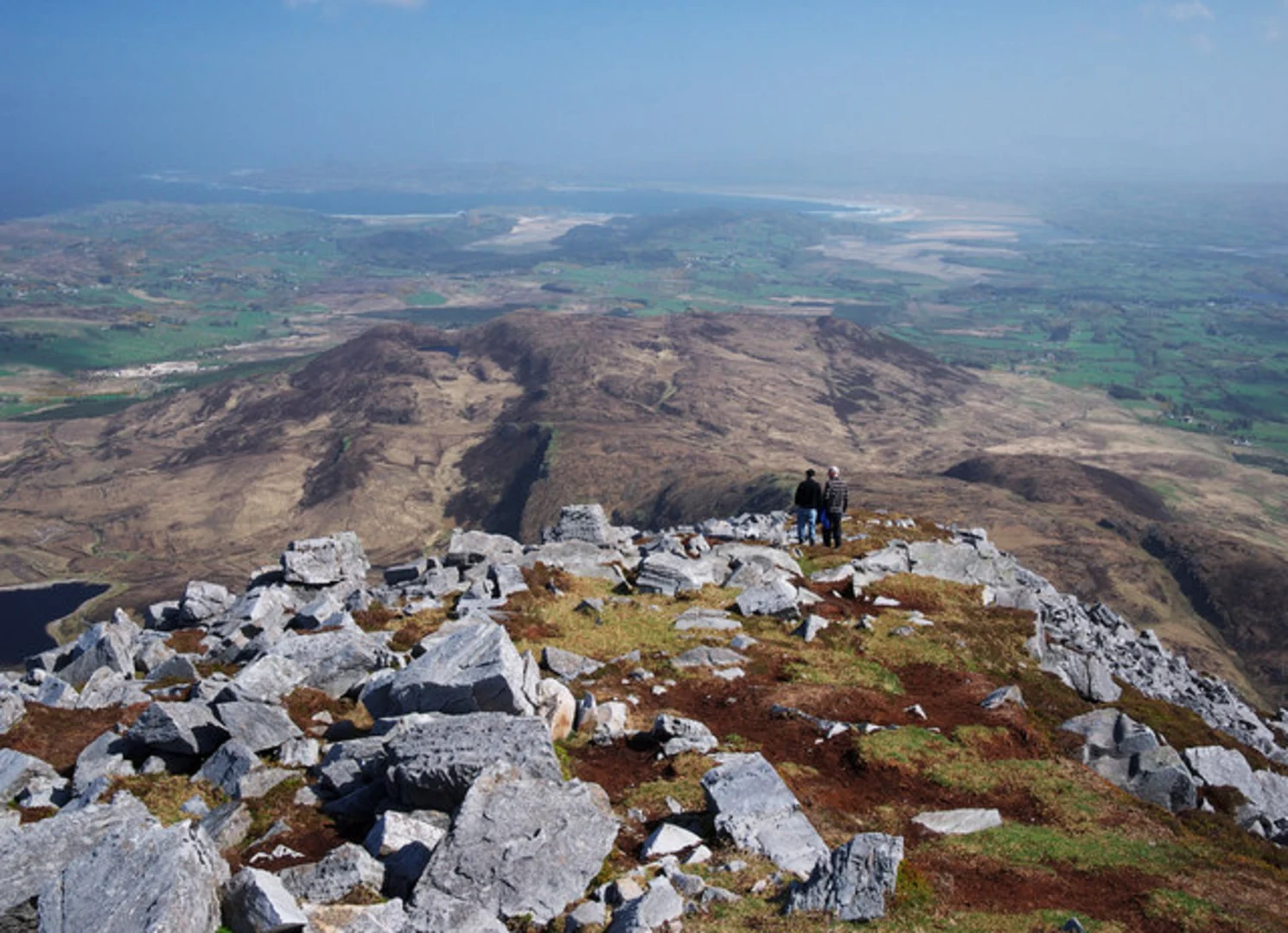An image depicting the trail Muckish from Gleennaneoreor and its surrounding area.