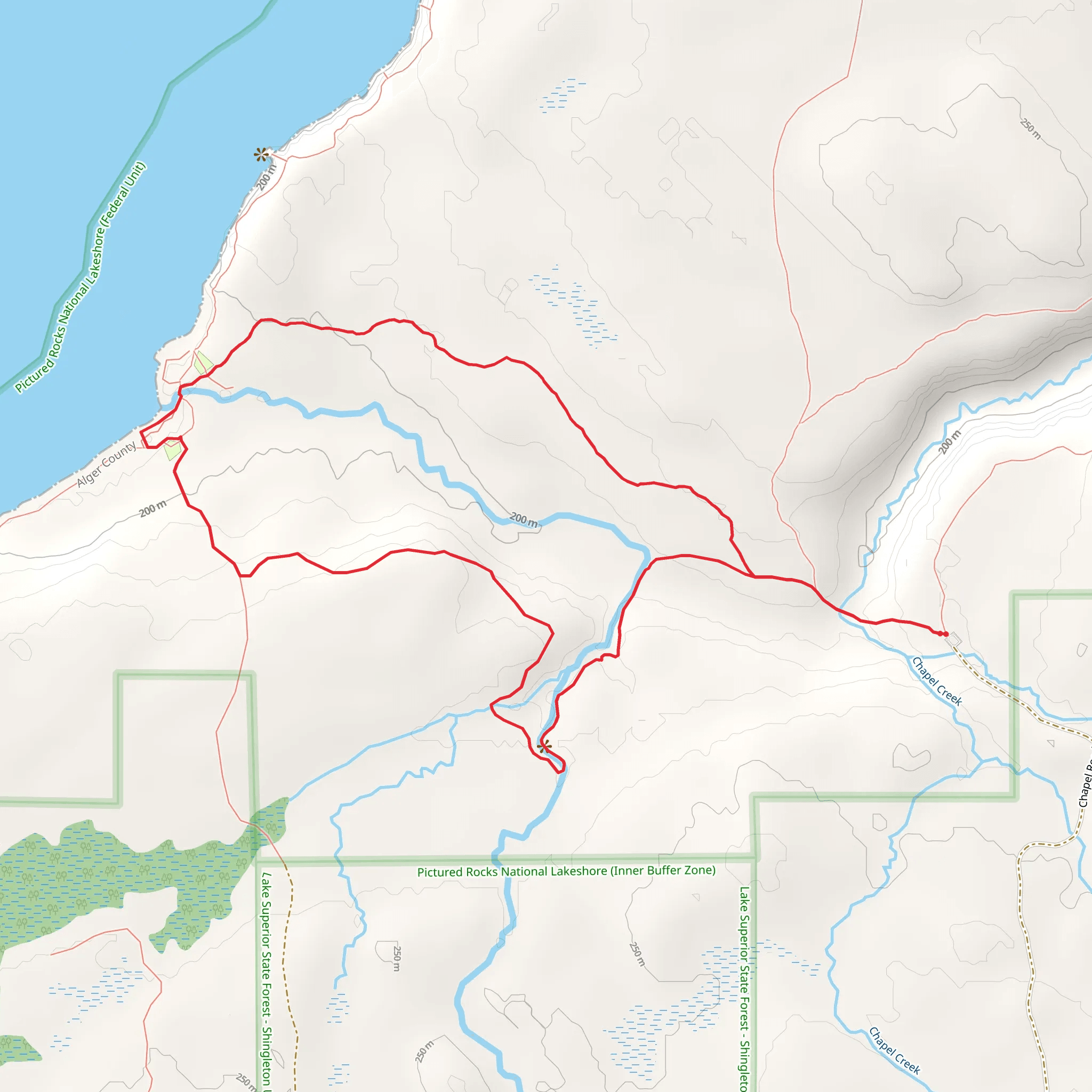 Mosquito Group Campsite via Mosquito River Trail mobile static map