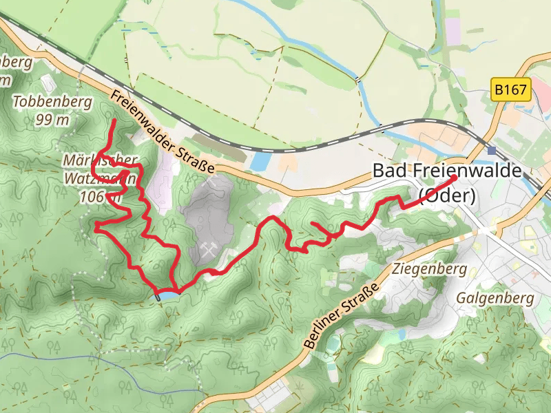 Teufelsee Kietze and Schloßberg via Fontaneweg and Gipfelstuermer