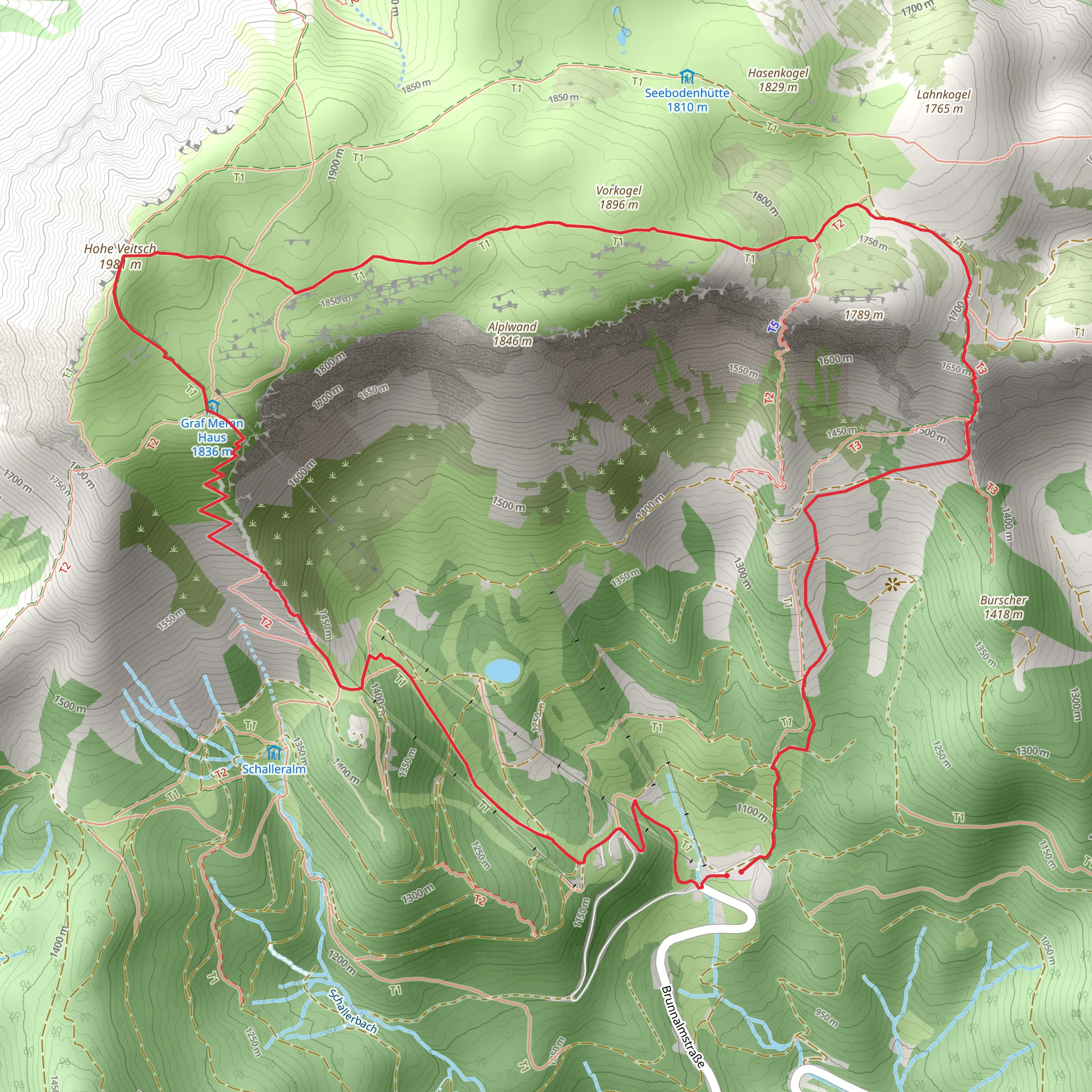BergZeitReise Tagestourentipp - die vielfältige Veitsch mobile static map
