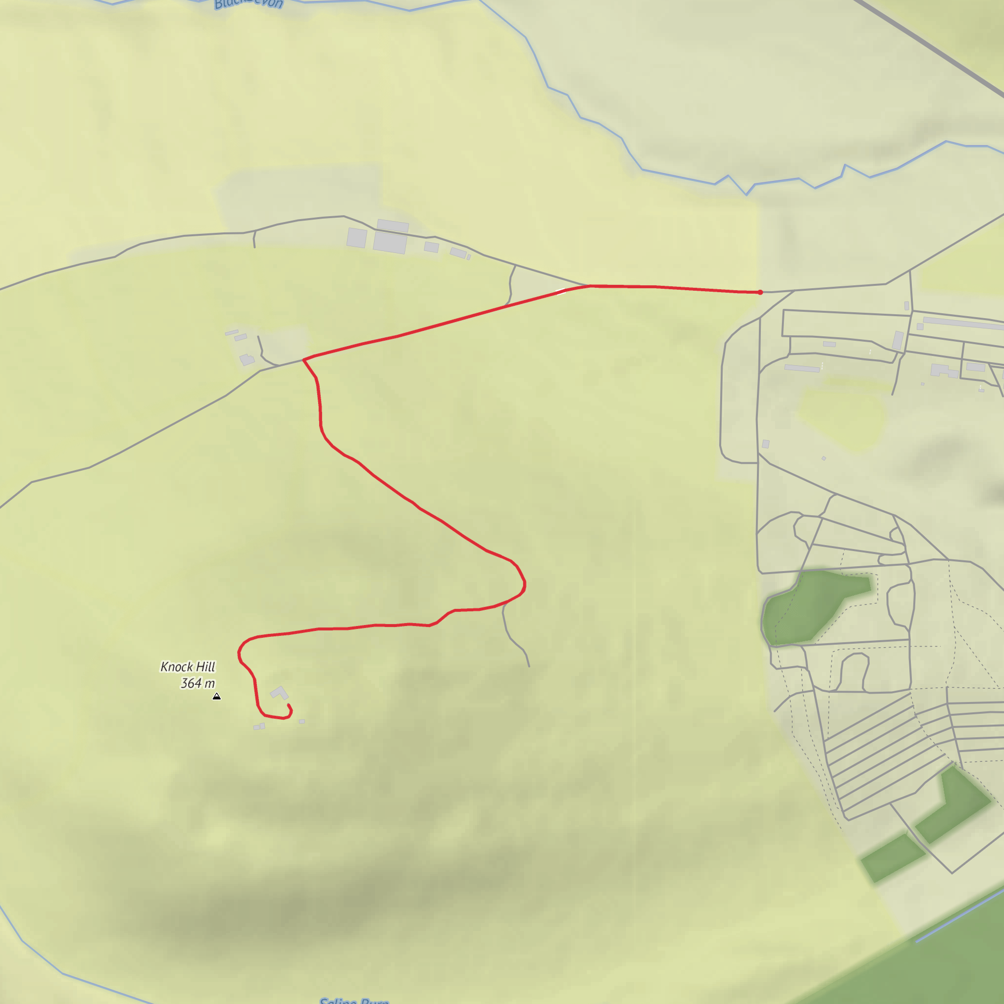Knock Hill mobile static map