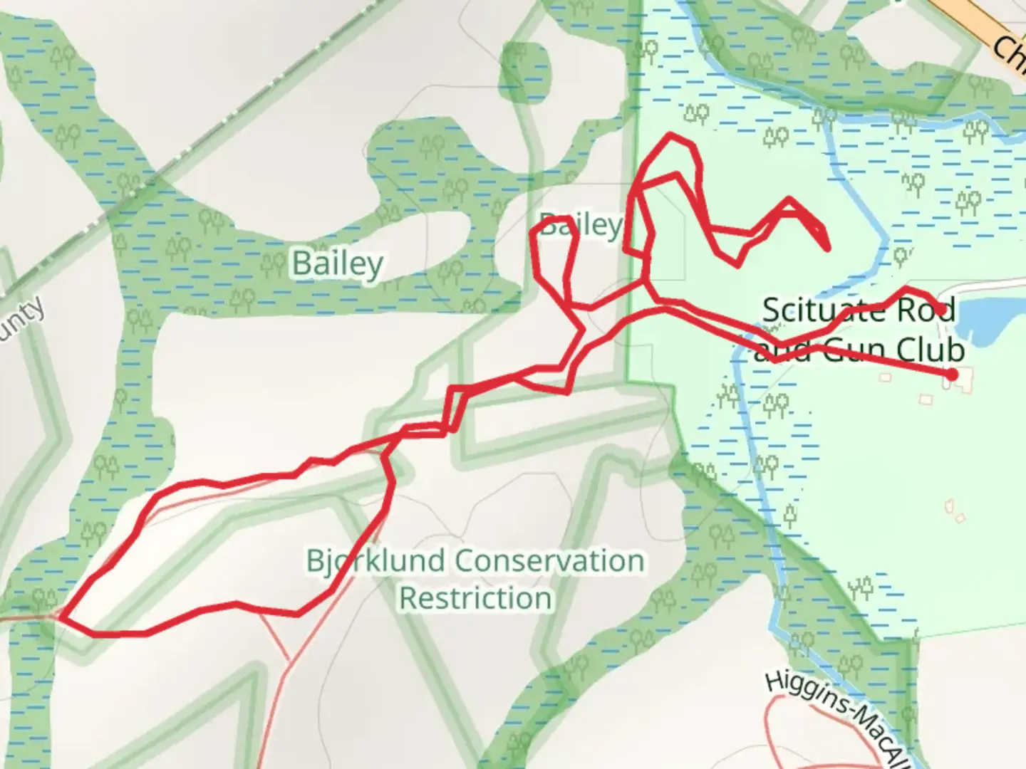 An image depicting the trail Maxwell Trail and Carl Pipes Trail Loop and its surrounding area.