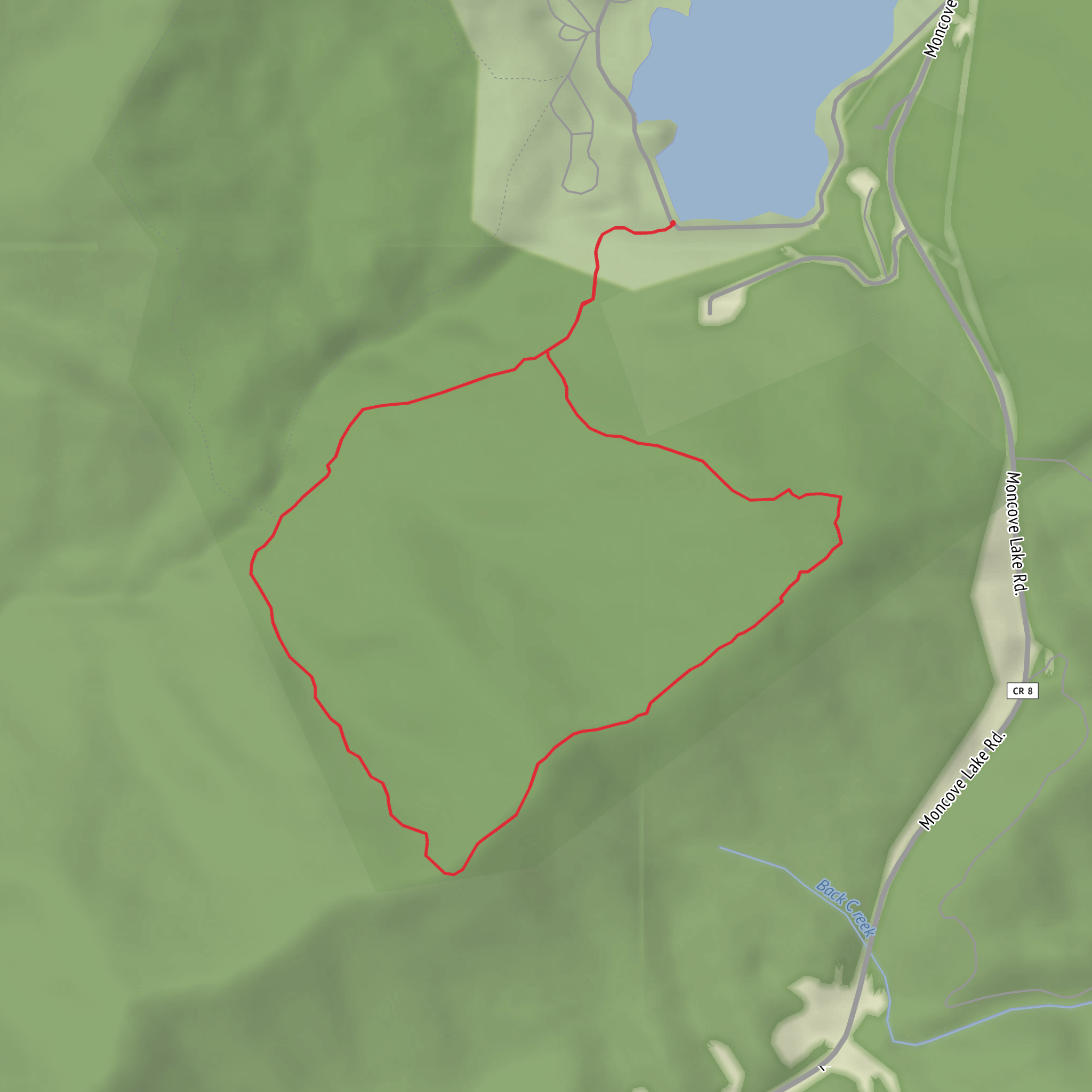 Roxalia Springs Trail mobile static map