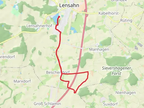Beschendorf-Sievershagen Route