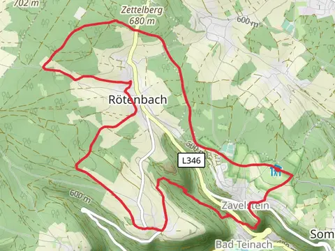 Krokusweg and Heckenwiesle - Zettelberg