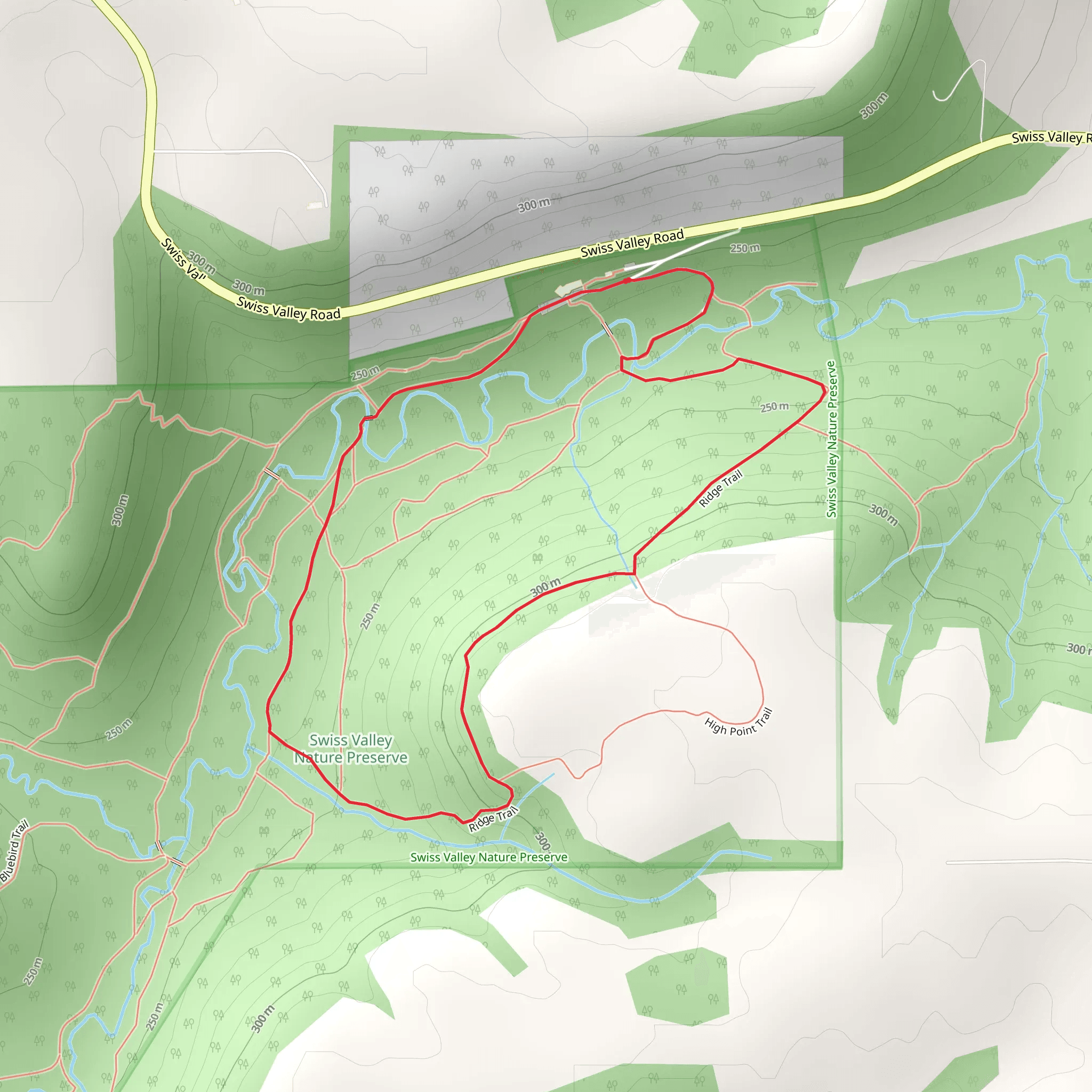 Ridge Trail mobile static map