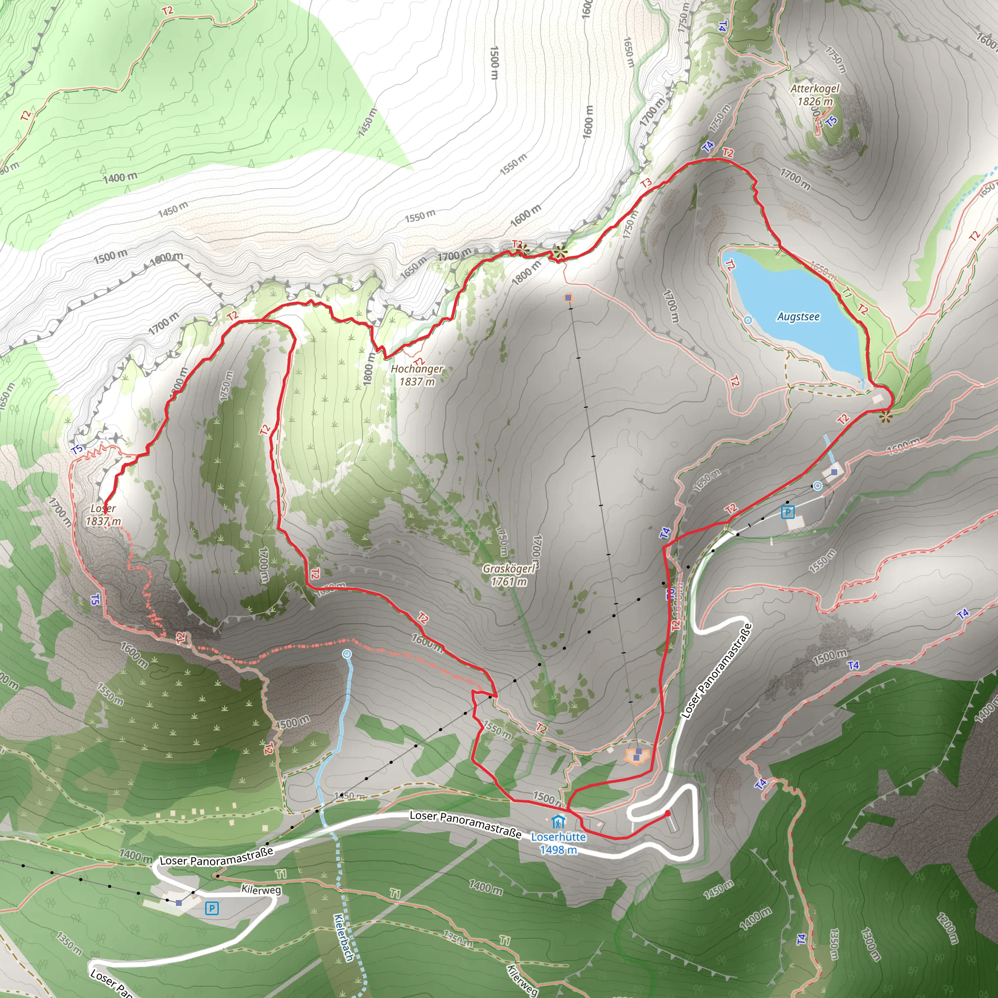 Loser Mountain Tour mobile static map