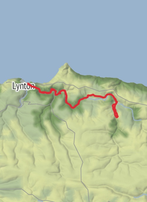 Hike from Oare mobile static map