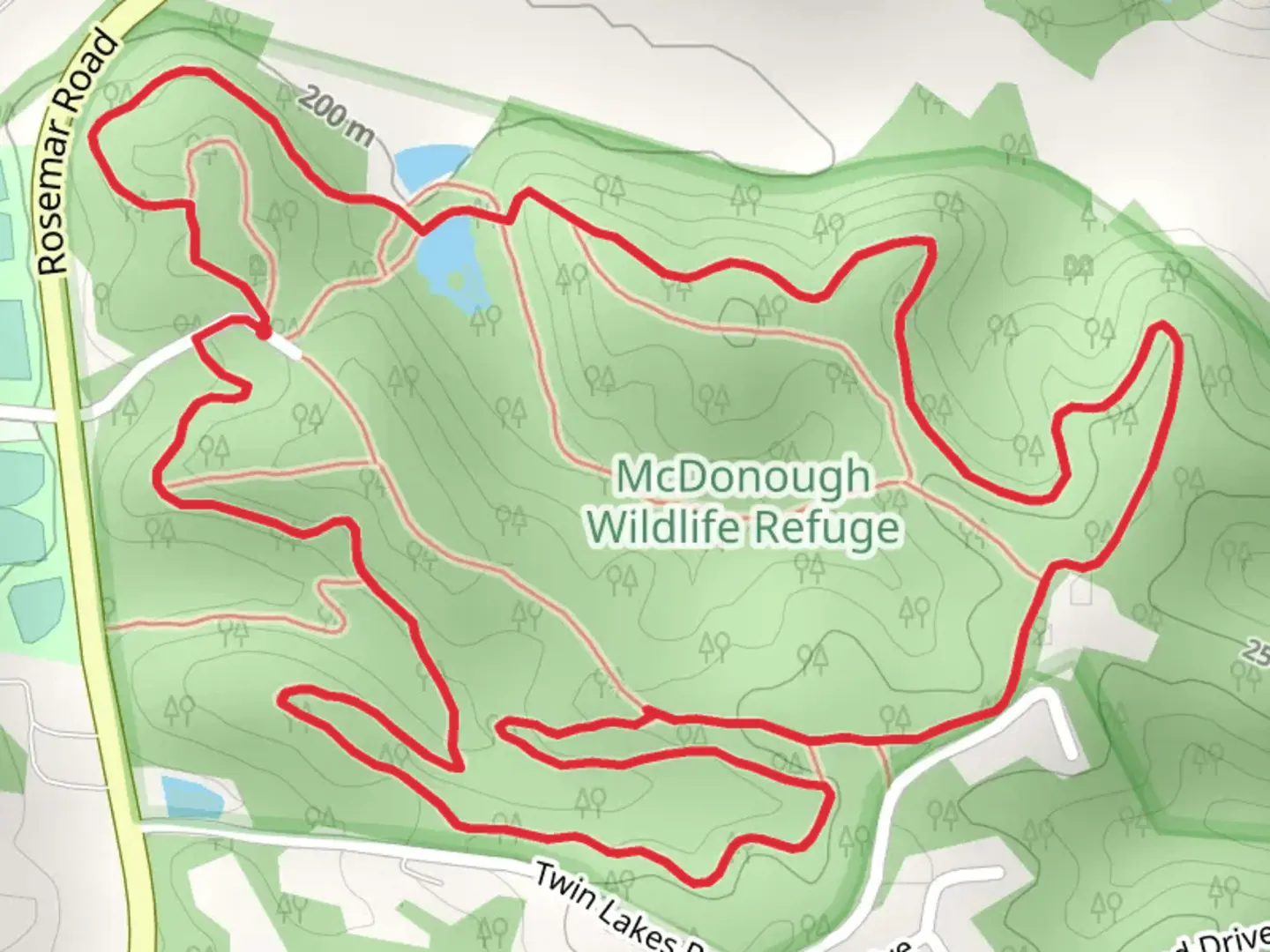 An image depicting the trail Buckeye and Zig Zag Loop Trail - Jackson Memorial Park and its surrounding area.