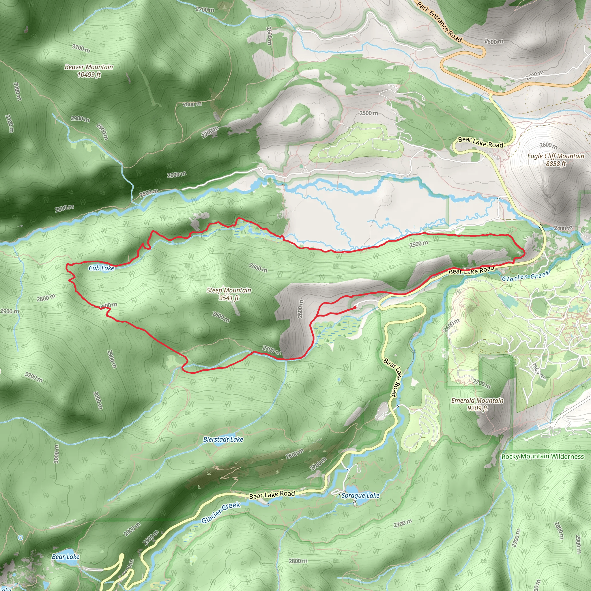 Steep Mountain Loop mobile static map
