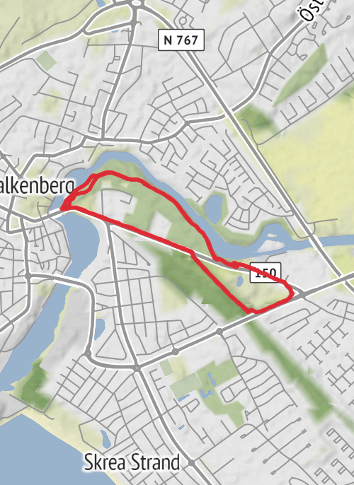 Falkenberg Vandring mobile static map