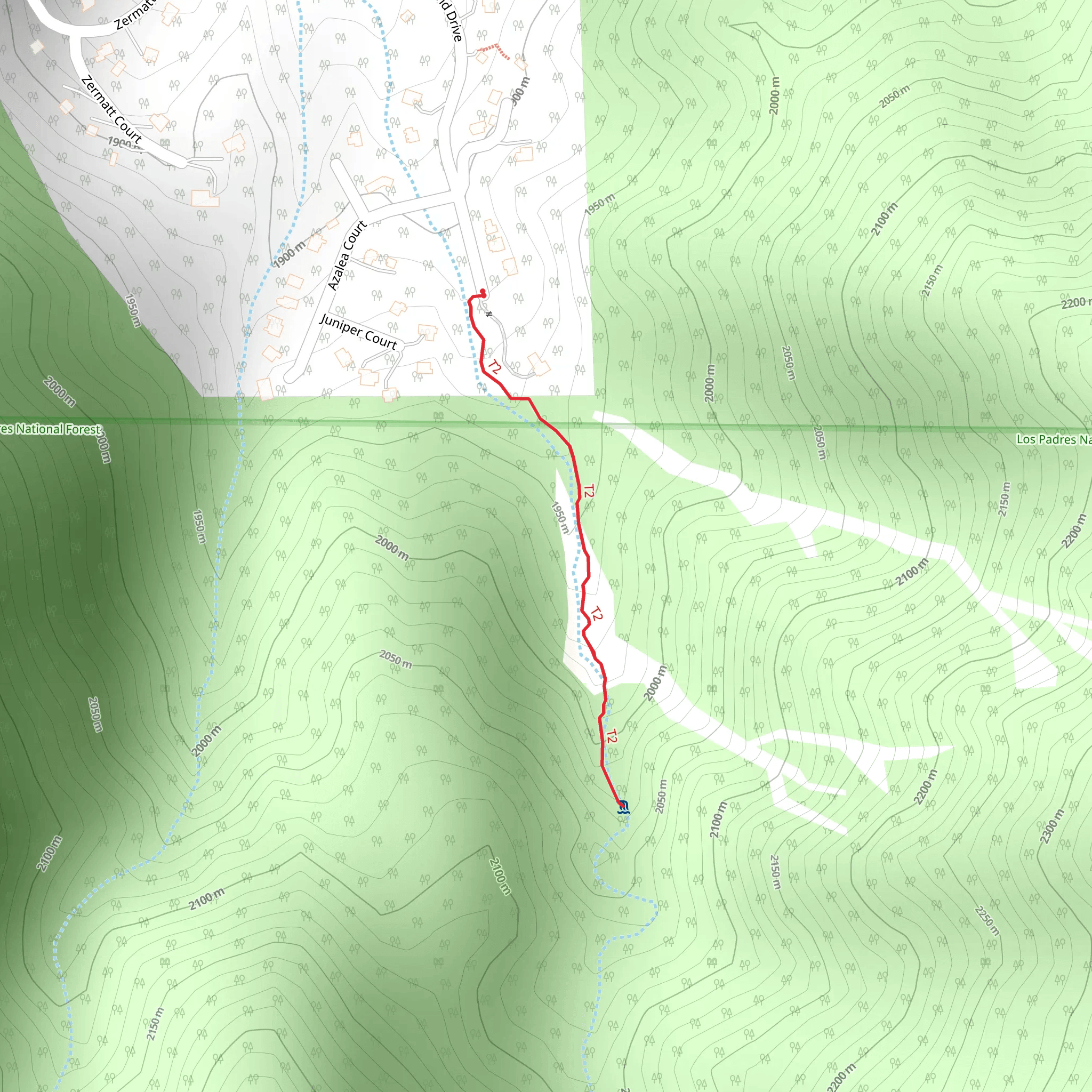 Woodland Drive mobile static map
