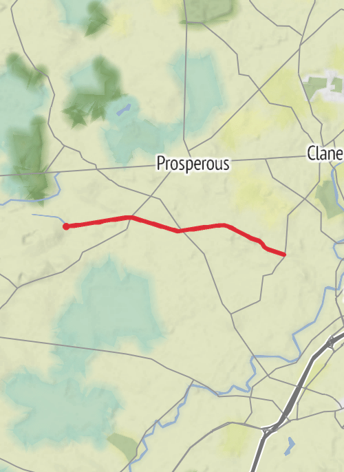 Hike from Robertstown to Digby Bridge and back mobile static map