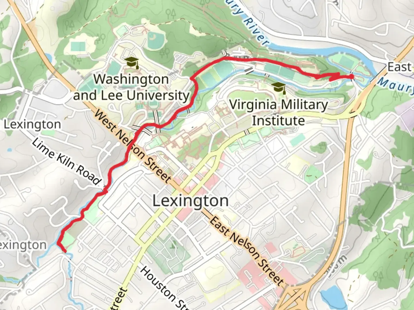 An image depicting the trail Woods Creek Trail and its surrounding area.
