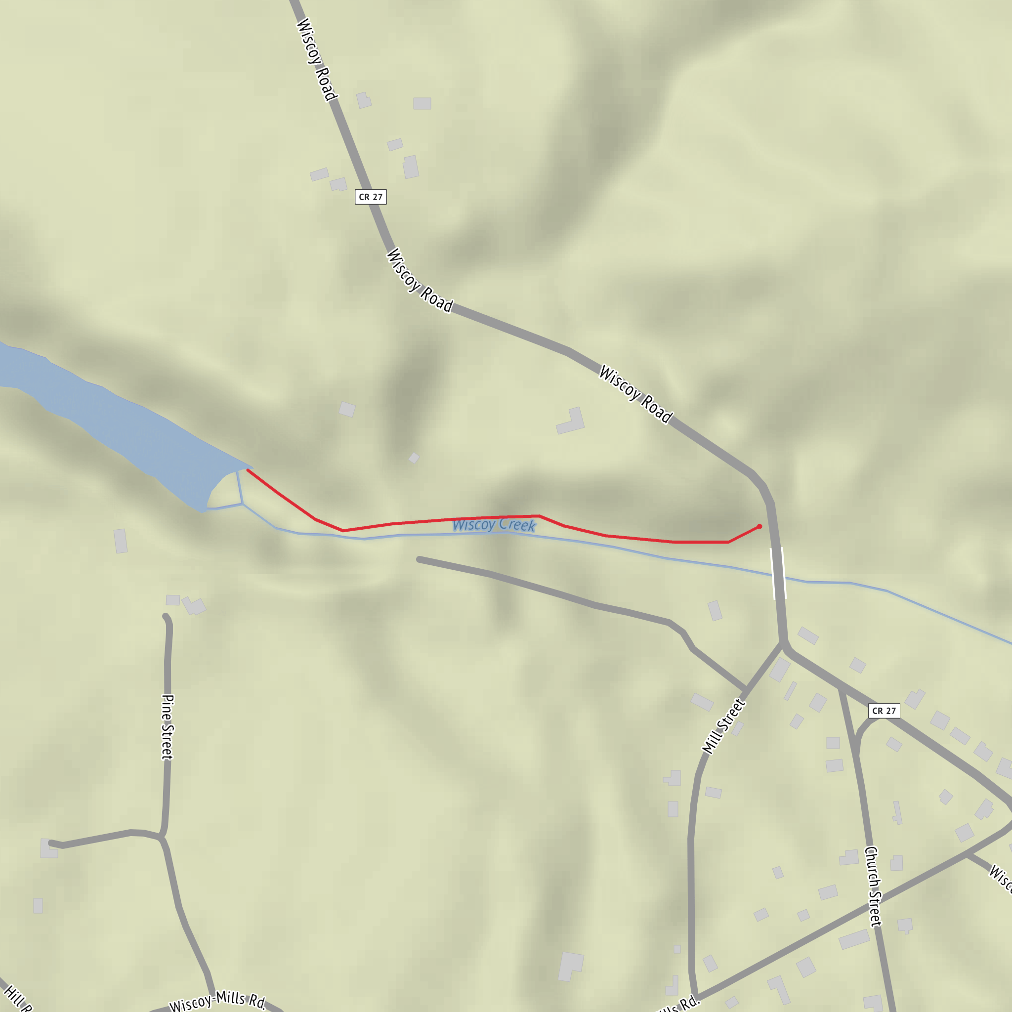 Wiscoy Falls mobile static map
