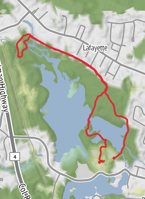 North Kingstown Hiking mobile static map