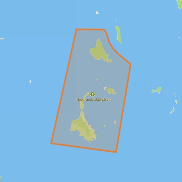 Haparanda Archipelago National Park mobile static map