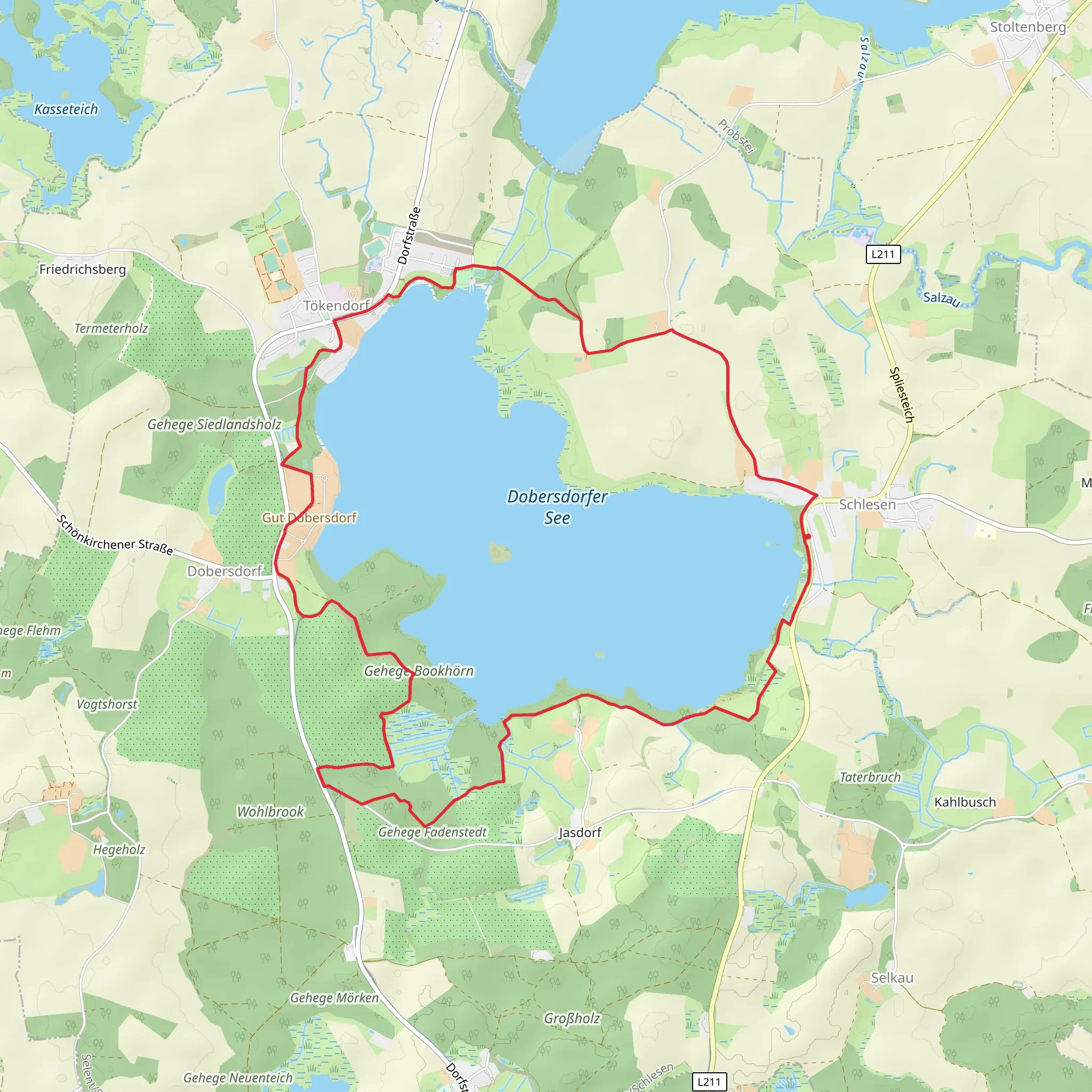 Dobersdorfer See Loop mobile static map
