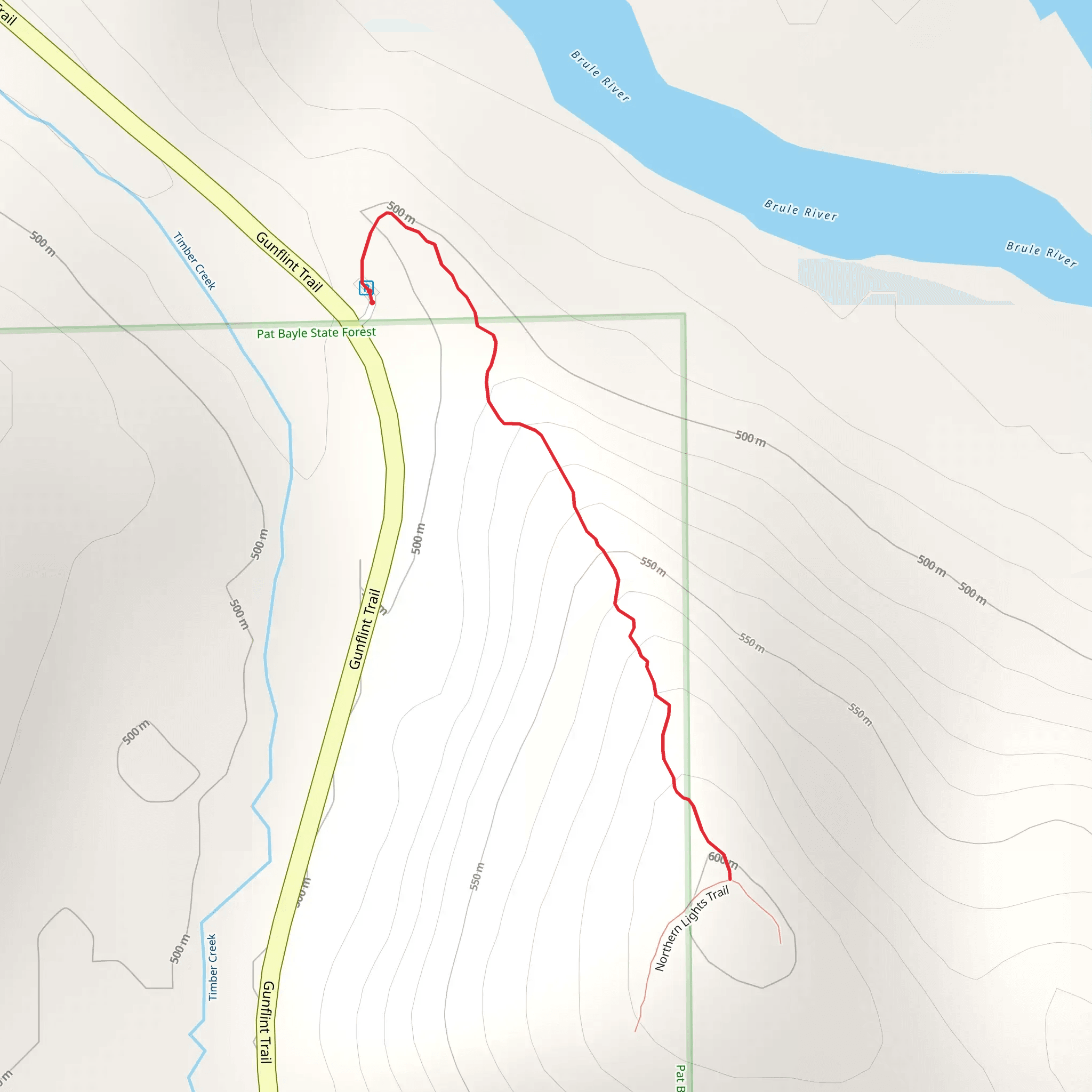 Northern Lights Trail mobile static map
