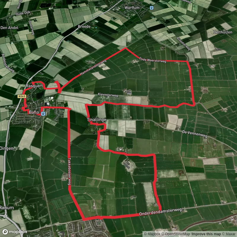 Oosterhuiser Loop via Hammelandster Weg and Molen Weg