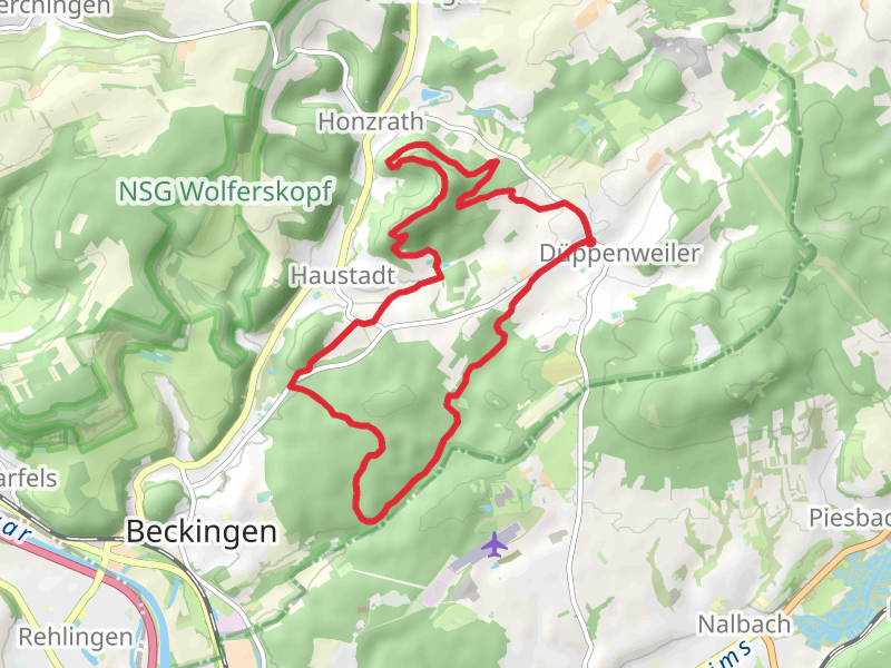 Duppenweiler Loop via Haustadt and Beckinger Wald
