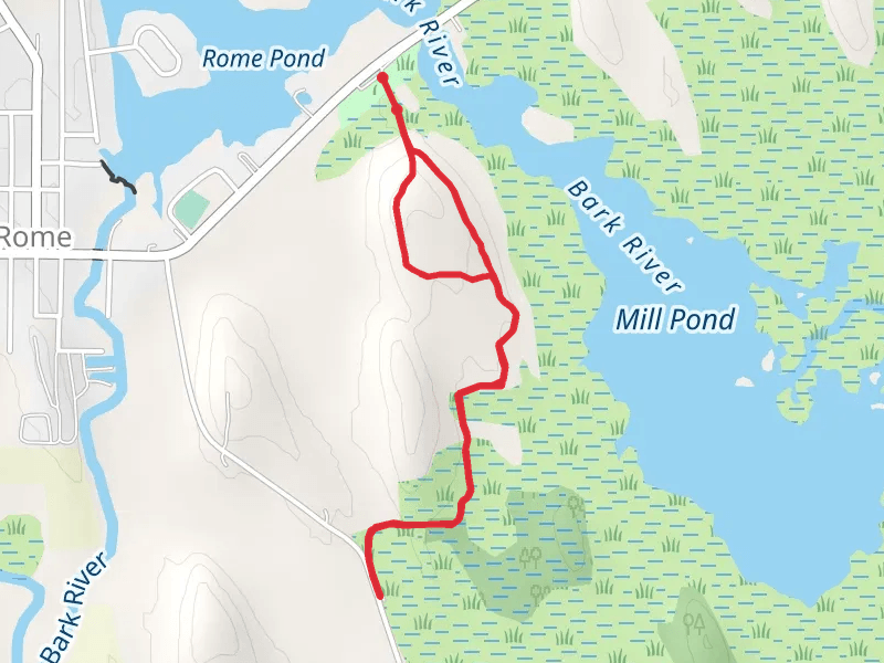 Rome Pond Park Out and Back