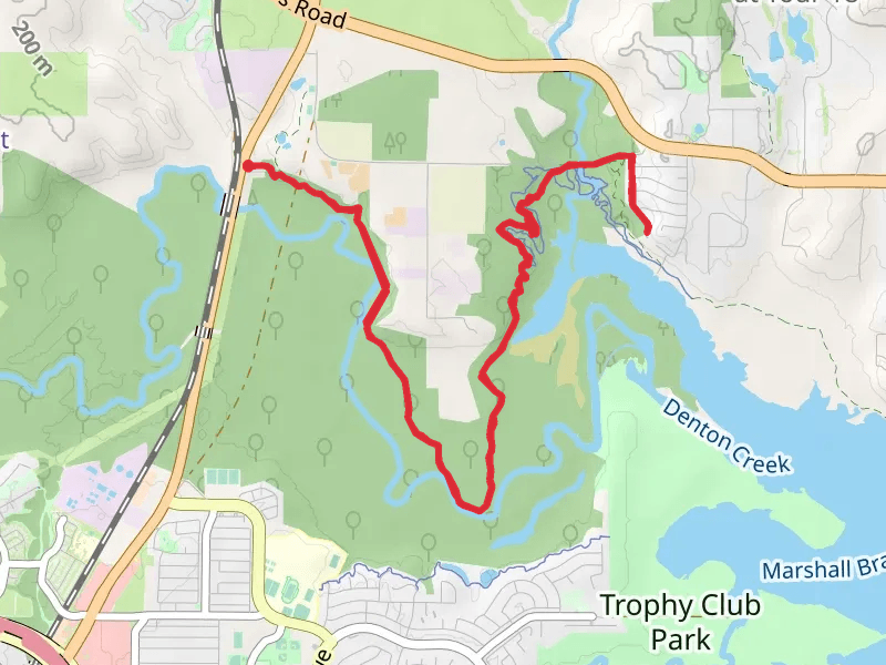 Denton Creek - Knob Hill Loop Trail