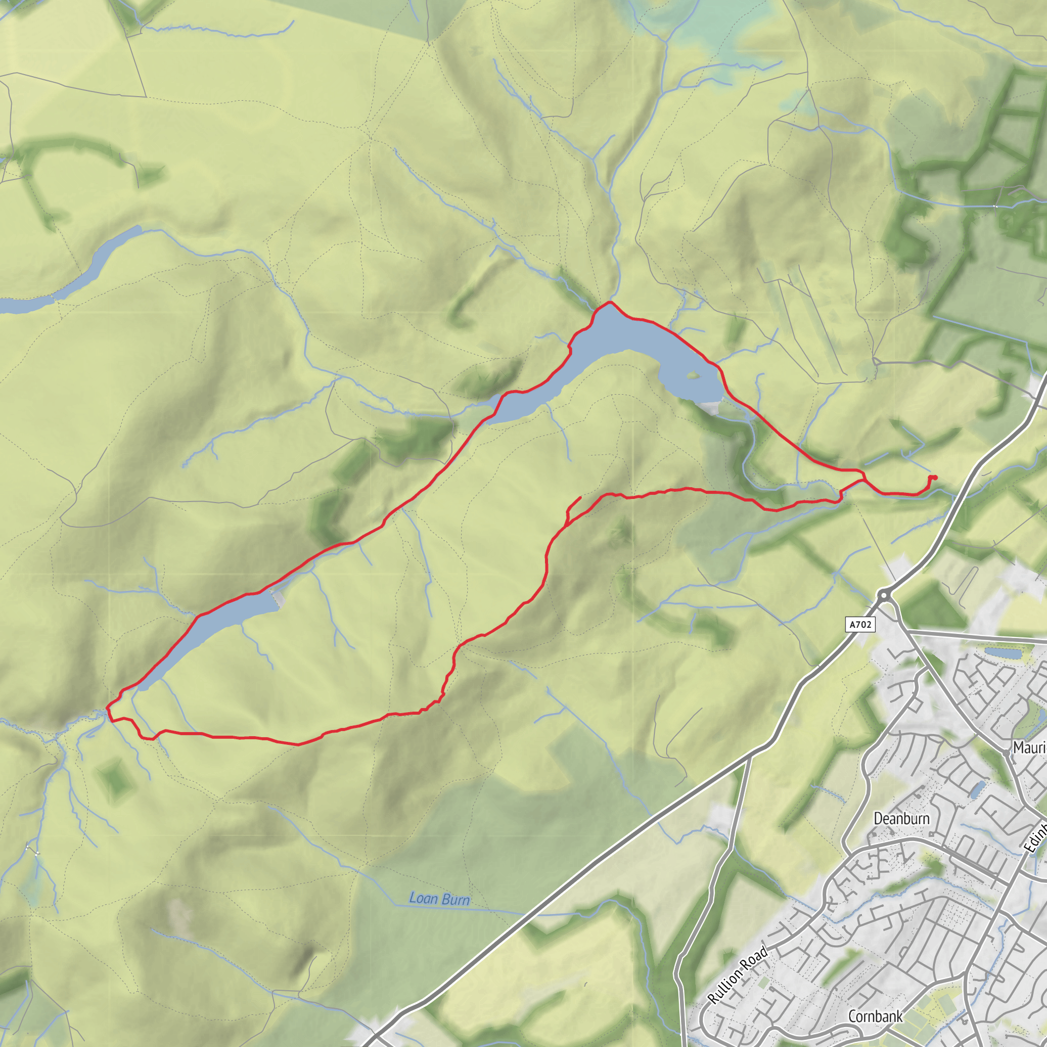 Flotterstone to Carnethy Loop mobile static map
