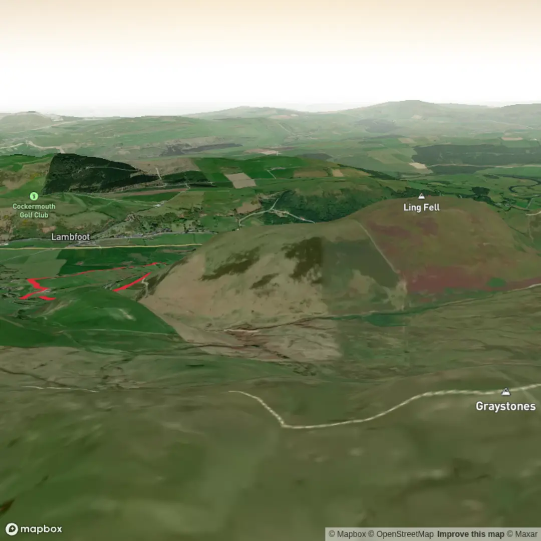 An image depicting the trail Hike from Embleton to Ling Fell circular and its surrounding area.